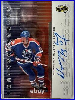 1? Of1? 2021 UD Wayne Gretzky Auto Oilers Ionix #UA-WG 1/1 Hard Autograph