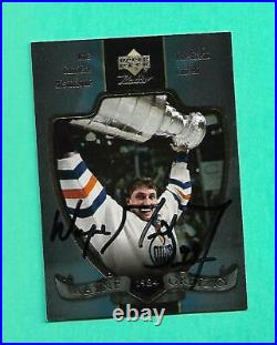 (1) Wayne Gretzky Edmonton Oilers Signed Card (w3230)