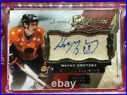 15-16 UD The Cup Scripted Swatches WAYNE GRETZKY Auto All-Star Jersey Patch /35