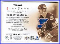 18/19 2018 Ud The Cup Wayne Gretzky Ts-wg The Show Autograph Auto St Louis Blues