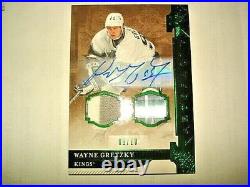 19/20 Artifacts Wayne Gretzky Dual Stick Patch auto Signatures /10 SSP RARE