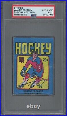 1979-80 Opc Hockey Pack With Wayne Gretzky Rc Showing Psa Authentic Auto