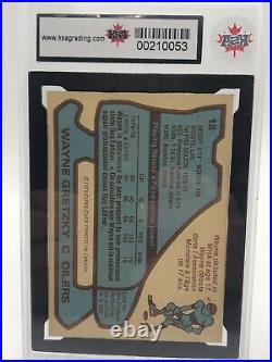 1979-80 Wayne Gretzky O-pee-Chee Rookie Card KSA 9.5 Beautiful Card