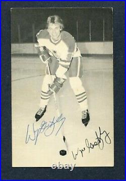 1979 Edmonton Oilers Mystery Sleuth Postcard Wayne Gretzky Autographed