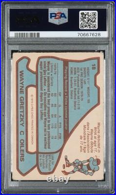 1979 O-Pee-Chee #18 Wayne Gretzky Signed Rookie Card Psa/Dna Auto 10 Oilers RC
