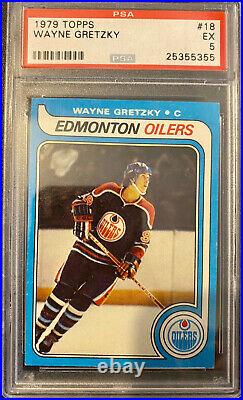 1979 Topps WAYNE GRETZKY #18 Rookie Card RC PSA 5 EX