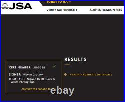 1979 Wayne Gretzky Age 18 WHA Rookie of the Year, Signed Photo PSA & JSA Cert 1979 Wayne Gretzky Age 18 WHA Rookie of the Year, Signed Photo PSA & JSA Cert