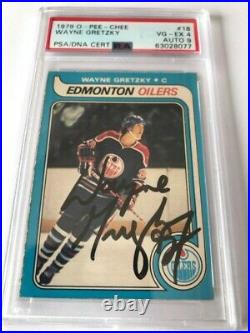 1979 Wayne Gretzky O-Pee-Chee #18 Autographed Rookie Card