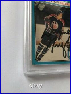 1979 Wayne Gretzky O-Pee-Chee #18 Autographed Rookie Card