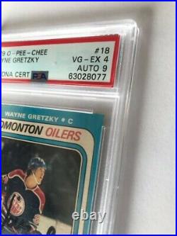 1979 Wayne Gretzky O-Pee-Chee #18 Autographed Rookie Card