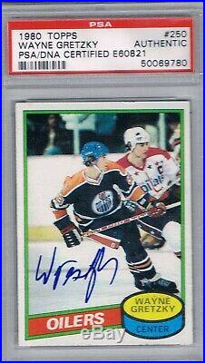 1980-81 Topps #250 Wayne Gretzky PSA / DNA AUTO