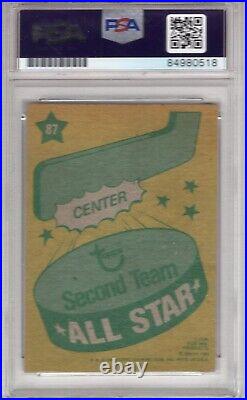 1980-81 Topps WAYNE GRETZKY All Star #87 Autographed Card PSA