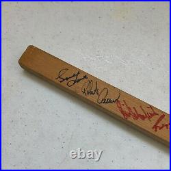 1980 NHL All Star Game Signed Stick Wayne Gretzky & Gordie Howe 26 Sigs JSA COA