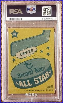 1980 Topps #87 Wayne Gretzky Edmonton Oilers Hockey Card PSA/DNA Auto