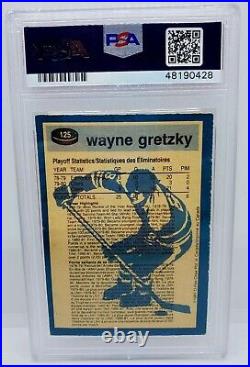 1981-82 OPC Wayne Gretzky SA #125 PSA Autographed DNA/Cert Authentic