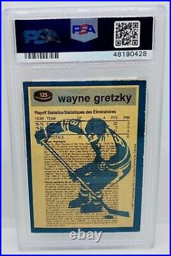 1981-82 OPC Wayne Gretzky SA #125 PSA Autographed DNA/Cert Authentic