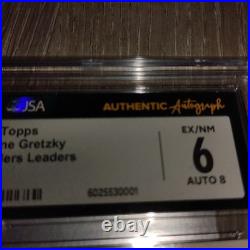 1981-82 TOPPS #52 WAYNE GRETZKY Auto CGC Graded 6 With Autograph 8 JSA