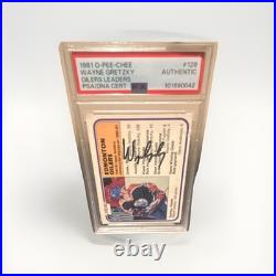 1981 O-Pee-Chee Wayne Gretzky #126 PSA/DNA Certified Authenticated Autograph