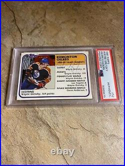 1981 Topps Wayne Gretzky #52 Autograph In Pen PSA/DNA Certified Authentic