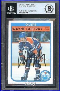 1982-83 OPC O-Pee-Chee Hockey Signed by the GOAT Wayne Gretzky Black Sharpie