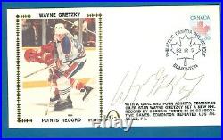 1982 Gateway Stamp Co. Wayne Gretzky Points Record Autographed Cachet