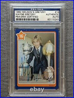 1982 Neilson's Wayne Gretzky Auto #16 PSA/DNA Certified Authentic. HOF