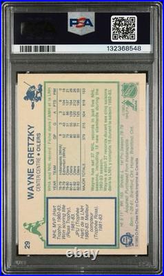 1983-84 O-Pee-Chee Signed Wayne Gretzky Autographed Card 29 Oilers Auto PSA 6/10