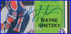 1983-84 O-Pee-Chee WAYNE GRETZKY 82-83 Assist Leader #216 Autographed Card PSA