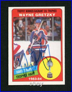 1984-85 O-Pee-Chee #374 Wayne Gretzky Signed JSA