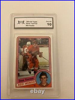 1984-85 Topps Steve Yzerman Detroit Red Wings Rookie PERFECT FOR PSA REGRADE