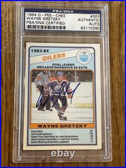 1984 O-PEE-CHEE #357 Wayne Gretzky PSA/DNA Signed AUTO Beautiful! Sharp