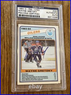 1984 O-PEE-CHEE #357 Wayne Gretzky PSA/DNA Signed AUTO Beautiful! Sharp