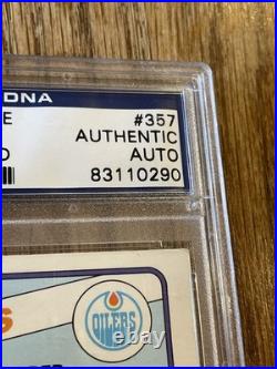 1984 O-PEE-CHEE #357 Wayne Gretzky PSA/DNA Signed AUTO Beautiful! Sharp