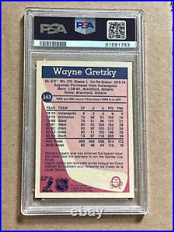 1984 O-Pee-Chee, WAYNE GRETZKY, #243, PSA 8-NrMint/Mint, Oilers