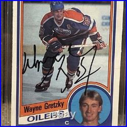 1984 O-Pee-Chee Wayne Gretzky #243 Autograph Beckett 10 Authentic