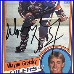 1984 O-Pee-Chee Wayne Gretzky #243 Autograph Beckett 10 Authentic