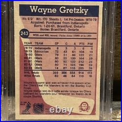 1984 O-Pee-Chee Wayne Gretzky #243 Autograph Beckett 10 Authentic