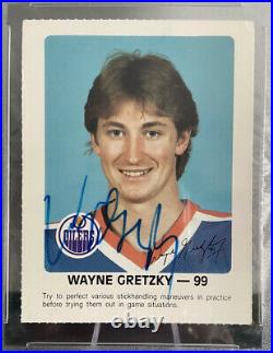 1986 Oilers Red Rooster #99 Wayne Gretzky w Early Auto Very HTF! PSA DNA