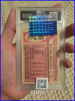 1987 O-PEE-CHEE Wayne Gretzky ON CARD AUTO PSA 8/AUTO 10. POP 4! NONE HIGHER