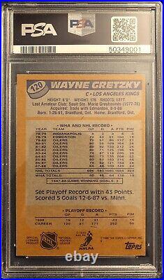 1988 89 Topps #120 Wayne Gretzky Signed Autograph PSA/DNA LA Kings The Great One