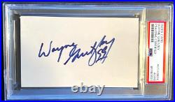 1988 Wayne Gretzky Signed Autographed 3x5 Index Card NHL Oilers Rangers Psa Coa