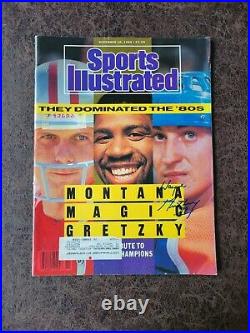 1989 December Sports Illustrated Wayne Gretzky Edmonton Oilers Autographed