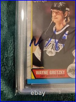 1989 O-pee-chee Wayne Gretzky On Card Auto. Psa/dna 10! Pop 5. Only 2 Higher