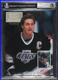 1990 Wayne Gretzky Signed Autographed Beckett Hockey Magazine AUTO BAS BGS AUTH