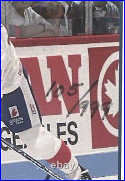 1991-92 UPPER DECK #13 WAYNE GRETZKY Team Canada Signed Card Mint Auto Psa /999