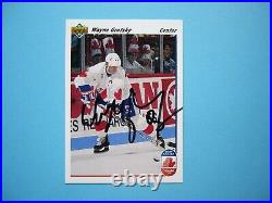 1991/92 Upper Deck NHL Hockey Card #13 Wayne Gretzky Sharp! Auto Autograph Opc