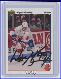 1991-92 Upper Deck Wayne Gretzky #13 Canada Signed Autographed