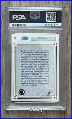 1991 Upper Deck Wayne Gretzky Oilers PSA Authentic Autographed Card Grade 3