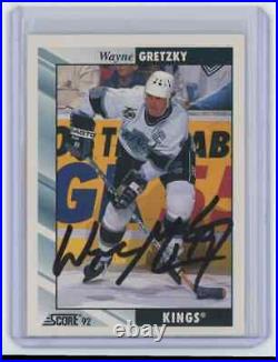 1992-93 Score Wayne Gretzky #1 Los Angeles Kings Signed Autographed