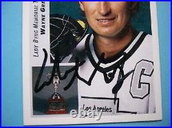 1992/93 Upper Deck NHL Hockey Card #435 Wayne Gretzky Sharp! Auto Autograph Opc